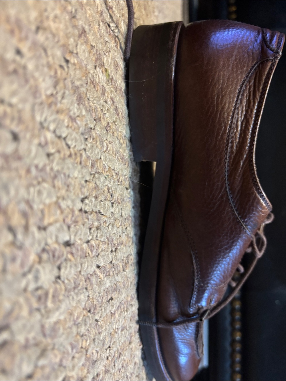 Polo by Ralph Lauren Brown Leather Lace-Up Oxfords - Picture 12 of 13